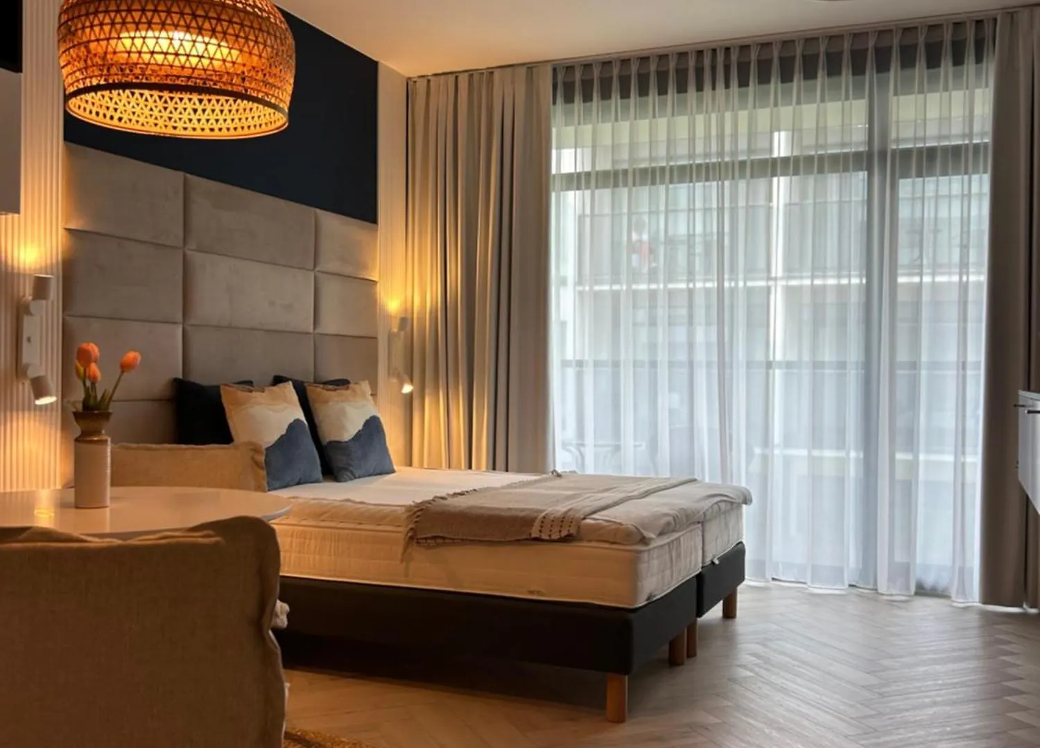 Апартаменты Apartament Szampania - Solny Resort I Lux Relax Apartamenty Колобжег Польша